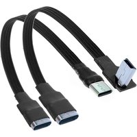 5CM-3M 90 degree angle Type-C Female To Micro/MINI/Type-C/Micro B male USB Charging Data charger convertor adapter cord