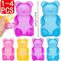 Cute Bear Nee doh Sensory Fidget Cube Stress Relief Anxiety Sensory Tool for Focus ADHD & Office Desk Calming Gadget Squeeze Toy