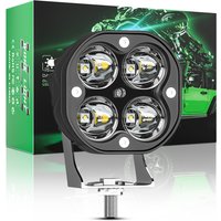 1pcs Work Light LED Car Front Fog Light 12V 24V for Truck SUV 4X4 4WD Engineering Headlights Off-road LED Square Headlamp 9-80V