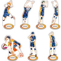 Haikyuu!! Anime Merchandise Acrylic Stand Figure Ornaments Featuring Shoyo Hinata Kenma Kozume Osamu Miya Toru Oikawa Keychain