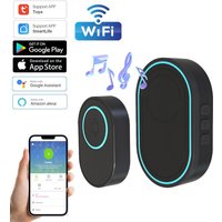 Wireless Doorbell Tuya App Intelligent Home Welcome Doorbell Waterproof Button LED Light 433MHz Security Alarm Smart Doorbell
