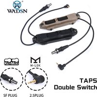 Tactical Augmented Pressure Remote Dual Function Switch For Mlok Keymod DBAL A2 PEQ 15 NGAL MAWL Flashlight Scout Light