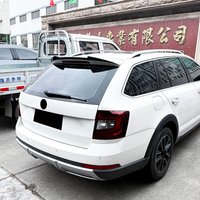 For Skoda Octavia MK3 2015-2020 Window Rear Roof Spoiler Wing Lip Trunk Boot Lip Cover Tailgate Upper Splitter Tail Fin Trim
