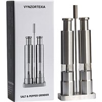 Stainless Steel Press Type Grinder Black Pepper Grinder Sea Salt Grinding Bottle Pepper Mill