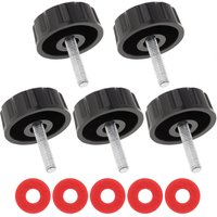 5pcs/set Universal Fishing Reel Handle Screw Caps for Spinning Reel Crank Power Foldable Handle