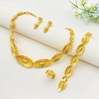 Flora Luxury Wedding Party Jewelry Set 2025 New Women's Zircon Gold-Plated Copper Bracelet Earrings Necklace Ring Set for Bride