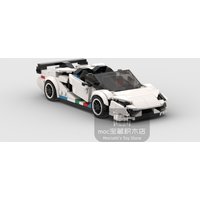 MOC Lambo Aventador SVJ 368 pièces voiture de sport de course véhicule Racer blocs de construction brique jouets de Garage créatifs