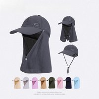 Summer Fishing Sun Protection Baseball Cap Quick Drying Waterproof Detachable Sun Cap Shawl Outdoor Bicycle Visor Men Women