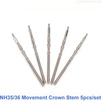 5/10pcs a lot NH35 NH36 Movement Crown Stem Fit for NH35 NH36 NH38 NH39 Japan Automatic Mechanical Movement Stem Repair Parts