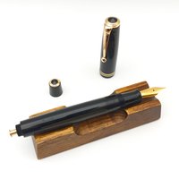 ADMOK 28 Classic Acrylic Fountain Pen with No 6 Bock Schmidt EF F M Nib Button Filling System Water Tablets Ink Writing Gift Pen