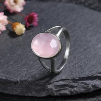 Silver Plating Rings Big 10*14mm Oval Natural Moonstone Tiger Eye Rings for Men Women Wedding Engagement Ring Jewelry