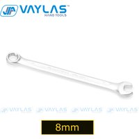 8mm Combination Wrench Open End Matte Polished Fixed Head Cr-V All-Purpose Master Spanner for Household Garage Auto Repairs