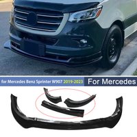 MP Style Front Lip Bumper Blade for Mercedes Benz Sprinter W907 2019 2020 2021 2022 2023 Lower Splitter Spoiler Body Kit Tuning