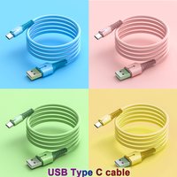 Multi Color lightweight liquid Data Cable Suitable For Android Samsung Type C Fast Charging Cable USB C Phone Silicone Charging
