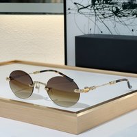 High Quality Sunglasses Rimless Women Alloy Black Retro Designer Luxury Brand Model Travel Party UV400 Men Fashion SUN GLASSES