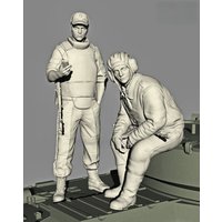 1/35 resin soldier model GK - Russian armored personnel carrier crew set - unassembled and unpainted DIY kit 1227R