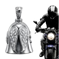 Retro men Motorcycle Wind Domineering Angel Wings Bell Pendant Luck y Jewelry Cyclist Rider Good Luck Birthday Gift