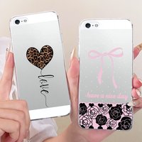 For iPhone 5 5s SE (2016) 4 4s New Simple Style Phone Case For iPhone5 iPhone4 Transparent TPU Soft Silicone Cases