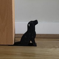Animal Door Wedge Stopper, Cute Sitting Cat Dog Decor, Scratch-Resistant Entryway Home Accessory