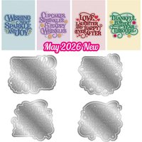 Sparkle & Joy Sentiment Metal Cutting Dies DIY Scrapbooking Photo Album Decorative Embossing Paper Card Crafts Die Mould