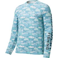 BASSDASH Men’s Camo Fishing Shirts UPF 50+ Long Sleeve Quick Dry Lightweight T-Shirts for Outdoor Hiking Kayaking FS37M