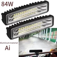 84W 28LED Car Work Light High Bright Spotlight Offroad Automobile Truck Driving Fog Headlights DRL Driving Aluminum Lamp 12V