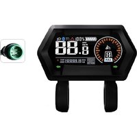 AliExpress NONE AEA7-M9 Electric Bicycle LCD Display 24V-72V Electric Scooter LCD Color Meter For Snowmobile LCD Speedometer Waterproof 5PIN