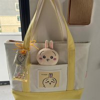 Chiikawa New Lunch Bag Tote Bag Hachiware Usagi Handbag Casual Student Class Commuting Cartoon Shoulder Bag Friend Gift