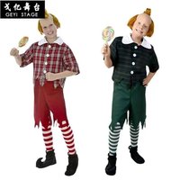 Unisex Child Scarecrow Costume Halloween Party Oz Wizard Adult Play Cosplay Carnival Fancy Party Dress image 4