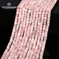 3-4mm Dyed Color Pink Shell Cylindrical Shape Bead Mother Of Pearl Small Bead For Jewelry Making Diy Necklace Bracelet Accessory