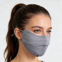 Breathable Ice Silk Face Shield UV Block Sunscreen Face Cover Windproof Dust Mask for Men Women Outdoor Cycling Riding