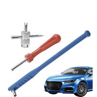 3pcs Tire Valve Stem Tool Kit Metal Installation & Repair Wrench Valve Stem Removal Tool for Motorcycle Car Bicycle Automotive