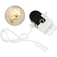 Hot Sale 1/2/3Pcs Pull Cord Wall Light Switch With Cord Rotating Pull Cord Switch For Table Lamps Floor-Lamps Pull Cord Switch