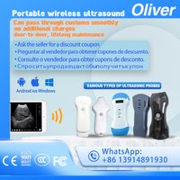 portable WIFI Wireless Ultrasound Probe scanner machine Machine pocket USG support app iOS Android Windows carry free suitcase