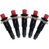 Gas Heater One Outlet Piezo Igniter Spark Plug Push Button Ceramic Ignitor Plastic Electronic Lighter for LPG NG Gas Stove 5 PCS