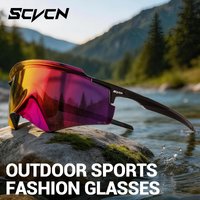 SCVCN Hawk Beak One-Piece MTB Cycling Racing Sunglasses UV400 Outdoor Sports Bike Goggles For Men Women Camping Hiking equipment