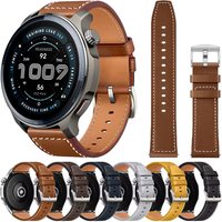 Leather 20mm 22mm WatchBand For Huami Amazfit BALANCE 2 Sport Strap Amazfit Bip 6 5/Active 2 3 Replacement Wristband Accessories