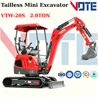 2 Ton Mini Excavator Euro 5 digger Hydraulic Excavator for Municipal And Farm Use Customizable Factory Price
