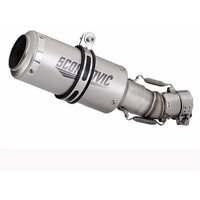 For CFMoto 450SR 450SS 2022-2025 450 SR SS Escape Motorcycle Exhaust 51MM Middie Link Pipe Slip-On With Silvery Muffler Tips