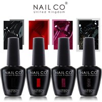 NAILCO 15ml vernis à ongles Gel foncé vernis Semi-permanent hybride UV ongles Art paillettes couleurs Gel vernis manucure éaminces pour ongles