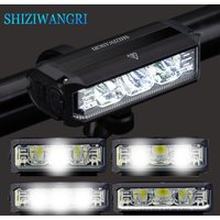 SHIZIWANGRI Bicycle Light 2000mAh/1800LM/ 5Modes Bike Light Flashlight USB Charging MTB Road Cycling Headlight