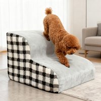 Pet 2/3 Steps High Density Foam Secure Stairs Ramps Non-Slip Pet Steps for Older Dogs Pet with Joint Pain Sofa Bed Ladder
