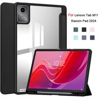 For Lenovo Tab M11 Xiaoxin Pad 11 2025 2024 Case With Pen Holder Folding Stand Smart Tablet Cover Funda for Idea Tab 11 " Case