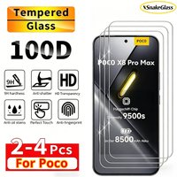 3Pcs High Quality Tempered Glass for Xiaomi Poco X8Pro Max X7Pro X6 X5Pro X4 X3GT Screen Protector Explosion-proof Glass HD Film