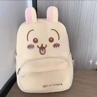 ใใใ USAGI New Homemade Cute Plush Large Capacity Embroidered Kawaii School Bag Backpack Girl Gift Animation yiji
