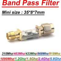 Mini Band Pass Filter RF BPF 433Mhz 868Mhz 915Mhz 1090M 1.2Ghz 1.5Ghz 2.4Ghz 5.8Ghz signal passive LC Filter Ham Radio Amplifier