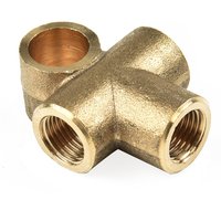 3 WAY Tee Piece Brake Clutch T 3/16 " Pipe Metric M10 Pipe Connector Female 3 WAY BRAKE PIPE UNION NUT 10mm X 1mm Accessories"