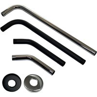 Bourdillat Round Shower Arm with Flange G1/2 , Wall Mount Replacement ARM For Fixed Shower Head