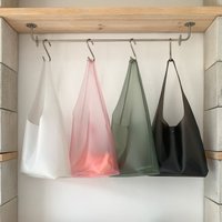 New Summer Women Frosted Transparent TPU Tote Bag Fashion High Sense Large Capacity Jelly Bag Bucket Composite Shoulder Bag