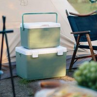 Outdoor Thermal Box 2026 New Camping Ice Cube Portable PU Refrigerator Ice Cream Ice Bucket Car Refrigerator Camping Gear